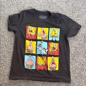 Nickelodeon SpongeBob and Patrick Kids T-Shirt - Charcoal